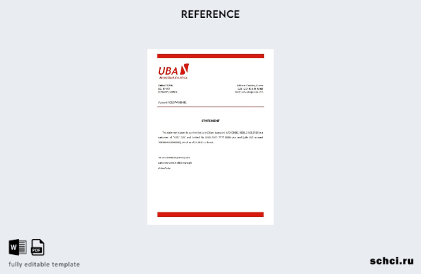 цифровая загрузка шаблона справки о закрытии UBA в Гвинее
